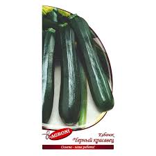 Кабачок (цукини) черный красавец (агрони) 2г (раннеспелый)