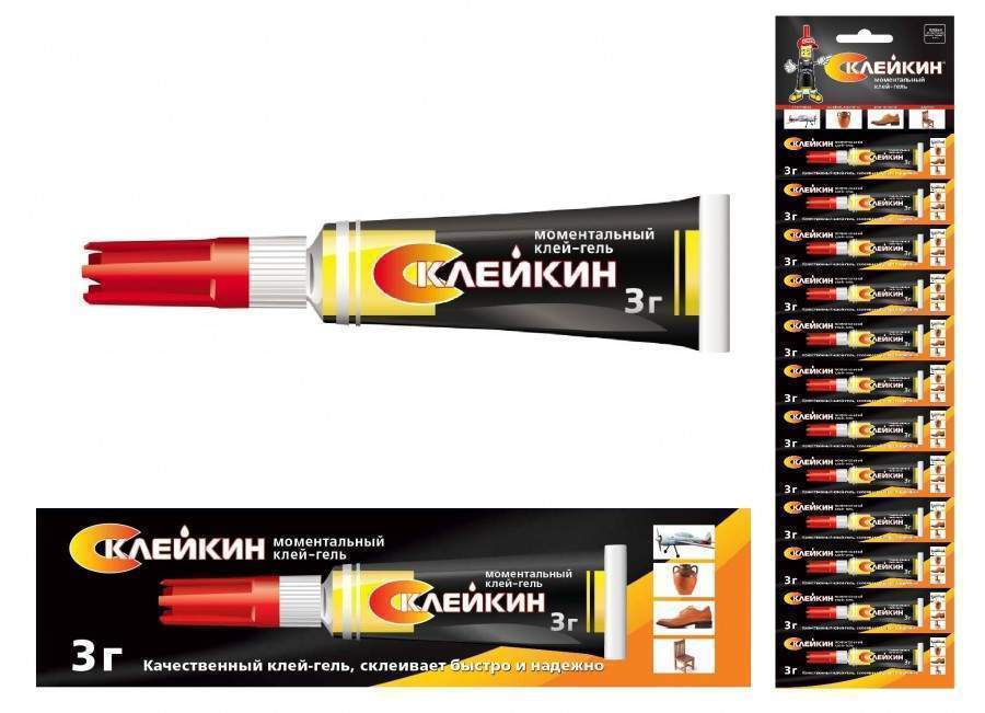 Моментальный клей склейкин блистер 3г